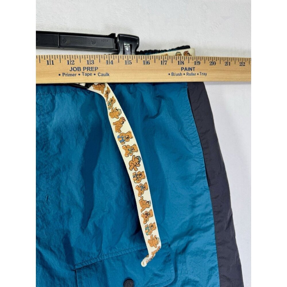 Teddy Fresh Blue and Gray Flat Front Men Shorts - Picture 7 of 9